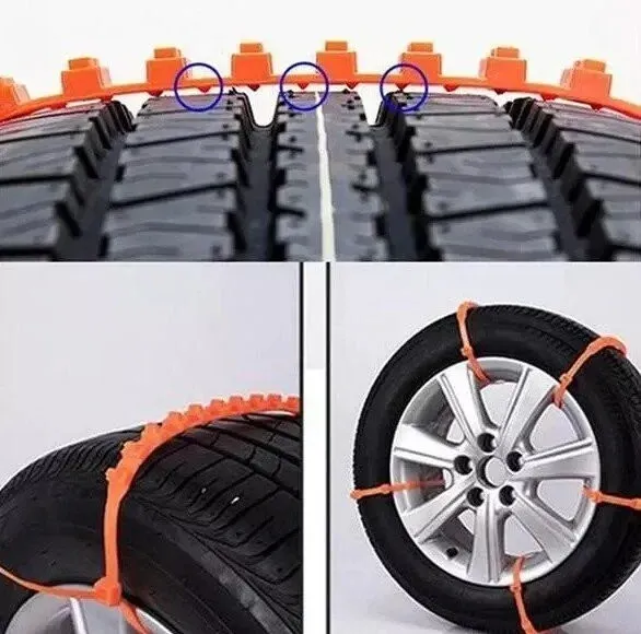 2023 Winter Hot Sale🔥Universal Reusable Anti-skid Nylon Tire Chains