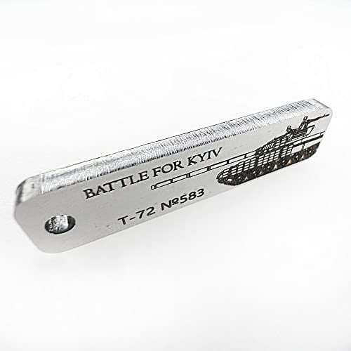 Keychain Made from Downed Russian Combat Tank T72 from Battlefield of Ukraine (BUY 2 SAVE 10%)