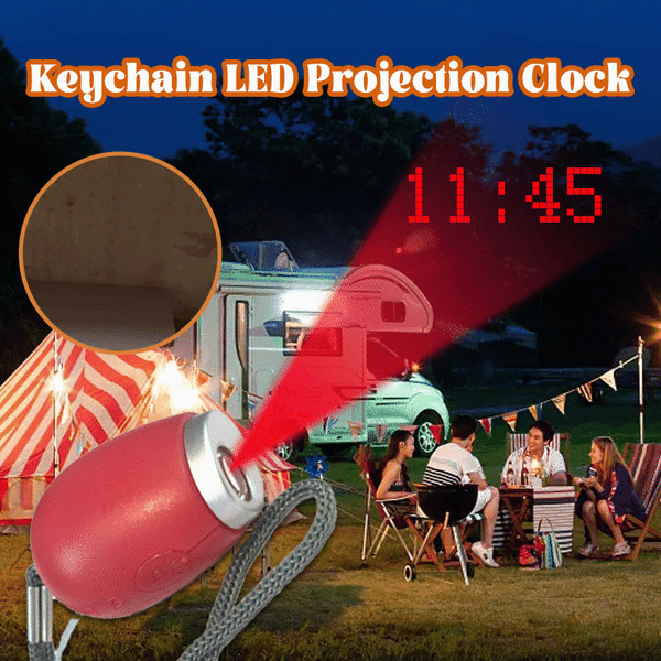 🔥Christmas Sale - Keychain LED Projection Clock
