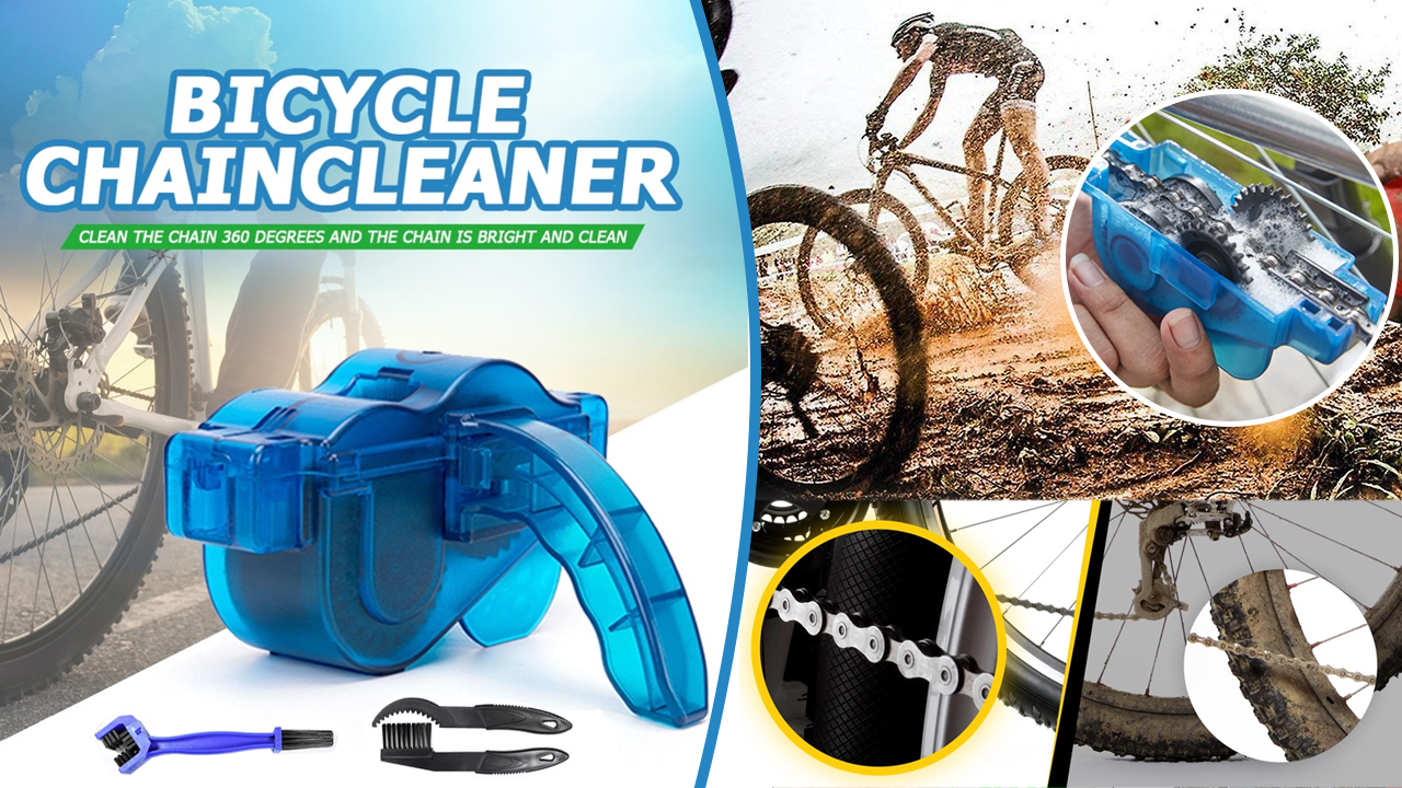 Bicycle Chain Cleaner 4 Piece Set