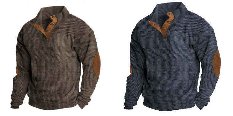 🔥 BLACK FIRDAY 50% OFF 🔥 Men's Outdoor Casual Stand Collar Long Sleeve Sweatshirt