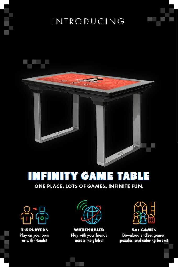 Board Game Touchscreen Table Includes over 45 Games WIFI Downloadabl
