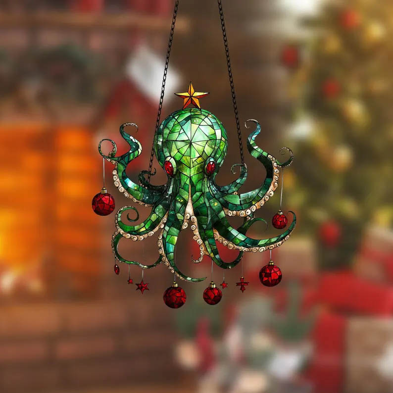 Sea Octopus Christmas Ornament