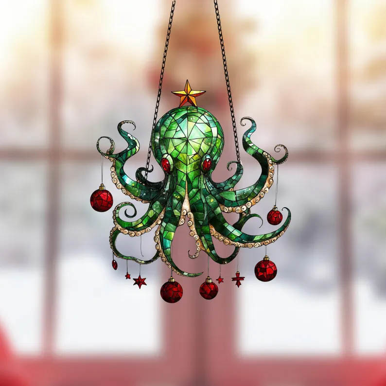 Sea Octopus Christmas Ornament