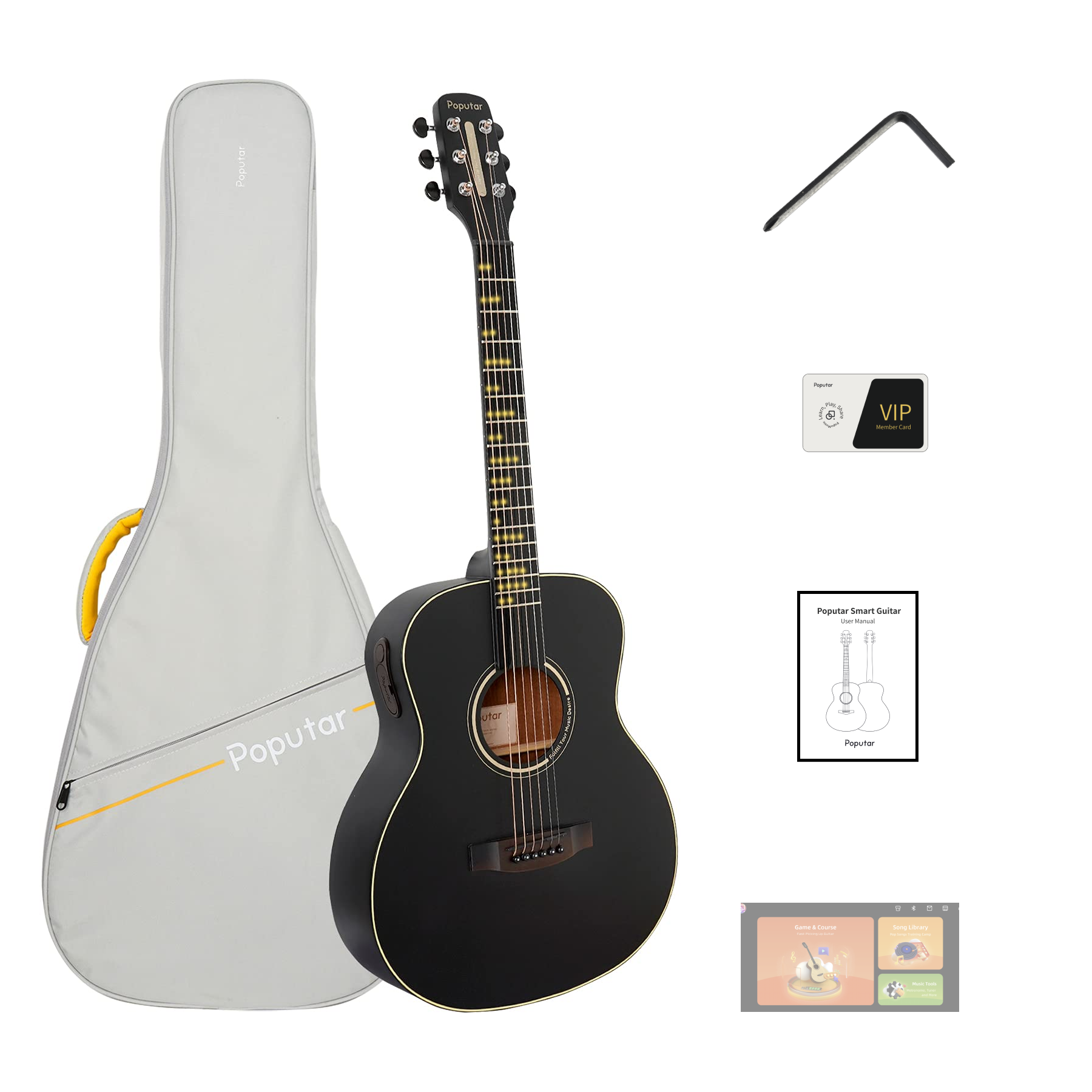 Poputar T2 Acoustic Classical Guitar