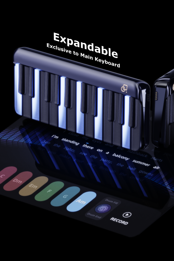 PopuPiano Smart Portable Piano MIDI Controller