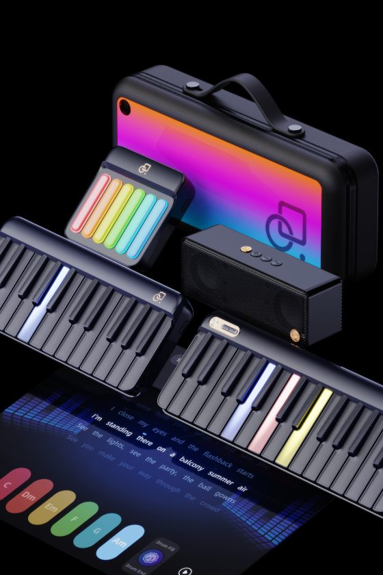 PopuPiano Smart Portable Piano MIDI Controller