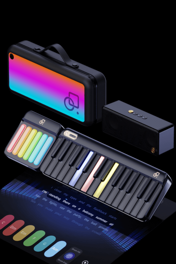 DTM・DAW Popupiano Amazon.co.jp: PopuPiano スマートピアノキーボード スピーカー付き