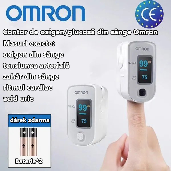 ✨Timp limitat 50% reducere [Importat din Japonia] 👨‍⚕️ Glucometru neinvaziv Omron de înaltă precizie