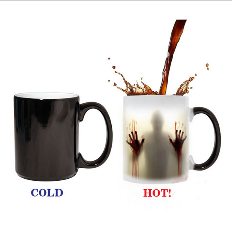 ☕Cupă cu model 3D afișată când este încălzită