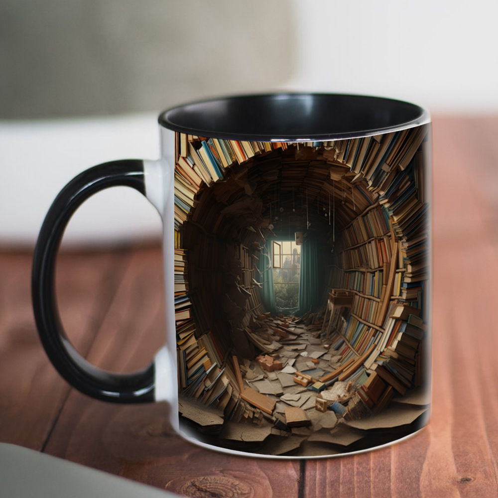 ☕Cupă cu model 3D afișată când este încălzită