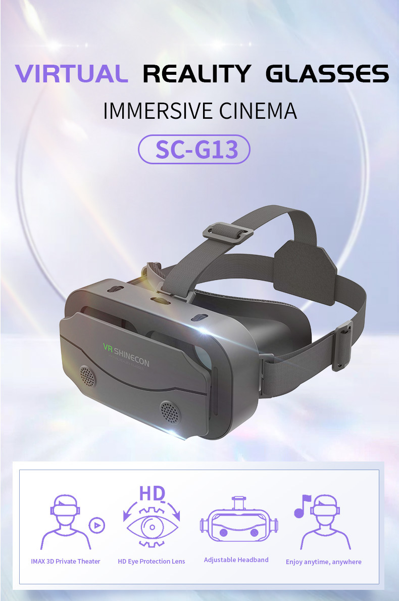 Telefoane iPhone și Android - Ochelari VR universali - Noi ochelari 3D moi și confortabili