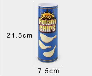 Șarpe care sărită cu chipsuri de cartofi
