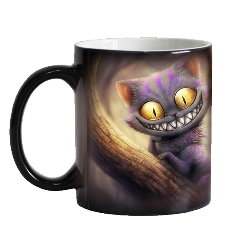 ☕Cupă cu model 3D afișată când este încălzită