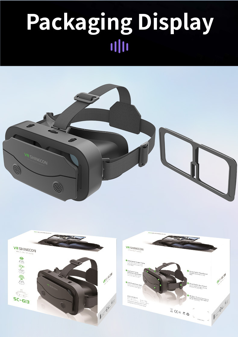 Telefoane iPhone și Android - Ochelari VR universali - Noi ochelari 3D moi și confortabili
