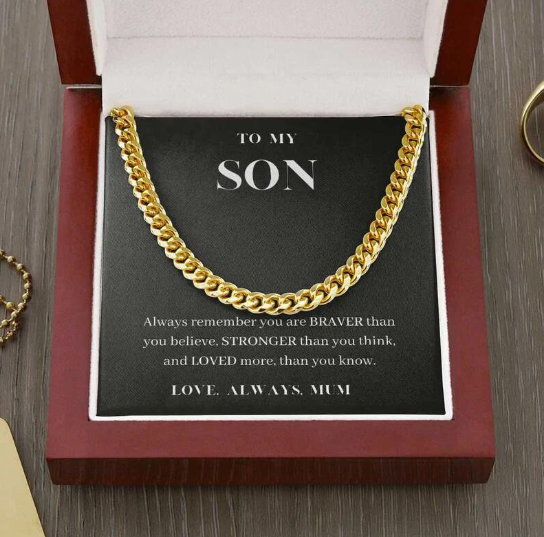 Lanț cubanez Miami Gold Cuban Chain 7 mm (oțel inoxidabil, rezistent la culoare, robust)