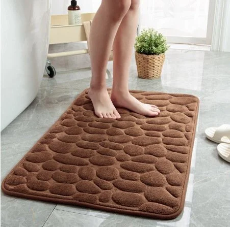 🔥2023 Hot Sale-49% Off🔥 Cobblestone Embossed Cobblestone Embossed Bathroom Bath Mat🛀