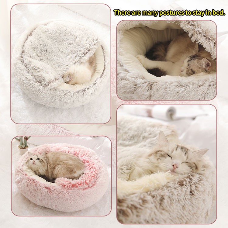 🔥Reducere de 50% - 🐶Casă semiînchisă pentru animale de companie Winter Warm Shell