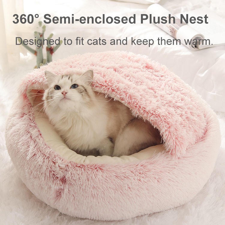 🔥Reducere de 50% - 🐶Casă semiînchisă pentru animale de companie Winter Warm Shell
