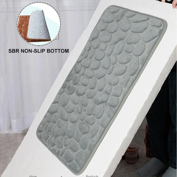 🔥2023 Hot Sale-49% Off🔥 Cobblestone Embossed Cobblestone Embossed Bathroom Bath Mat🛀
