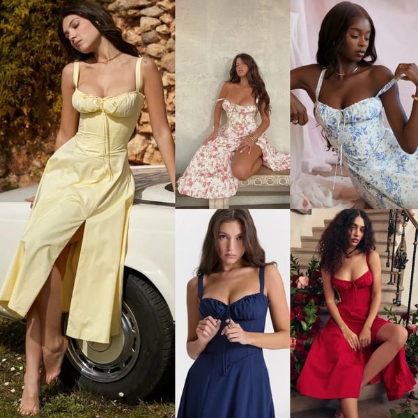 👠👙Frumusețe confortabilă - fără întărituri - sundress bustieră cu imprimeu