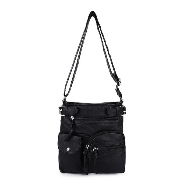Multi Pocket Crossbody Crossbody moale din piele de umăr Purse - Livrare gratuita🔥