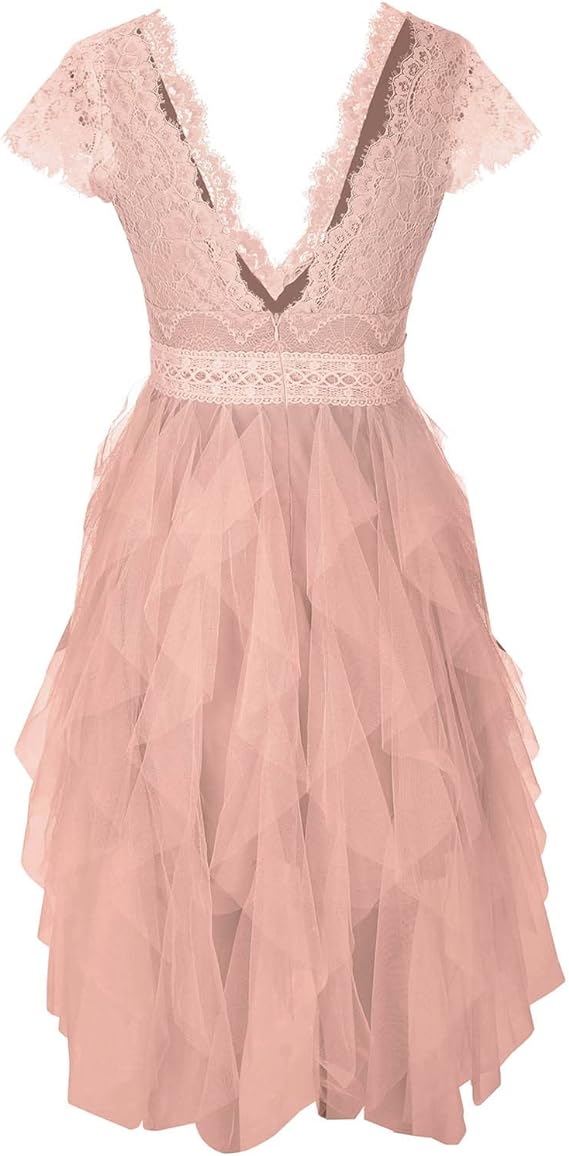Elegant dantelă Patch Sheer Mesh fără mâneci rochie de petrecere rochie de vară Casual fără mâneci subțire talie Ruffle rochie