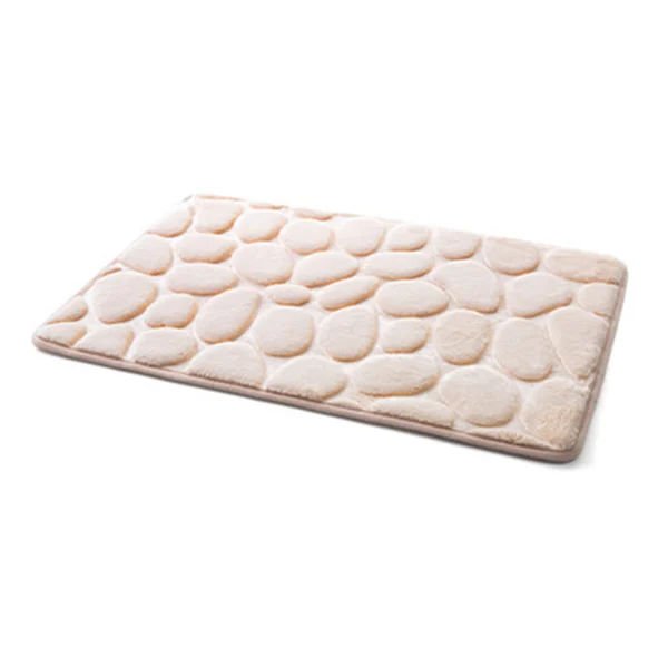🔥2023 Hot Sale-49% Off🔥 Cobblestone Embossed Cobblestone Embossed Bathroom Bath Mat🛀