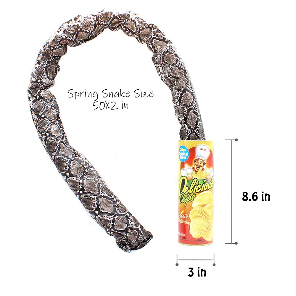 Șarpe care sărită cu chipsuri de cartofi