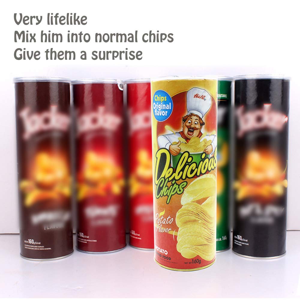 Șarpe care sărită cu chipsuri de cartofi