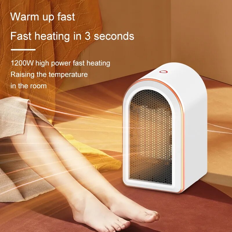🔥🥶Portabil instant air heater desktop small indoor electric heater ceramic PTC heating fan radiator home office winter warmer