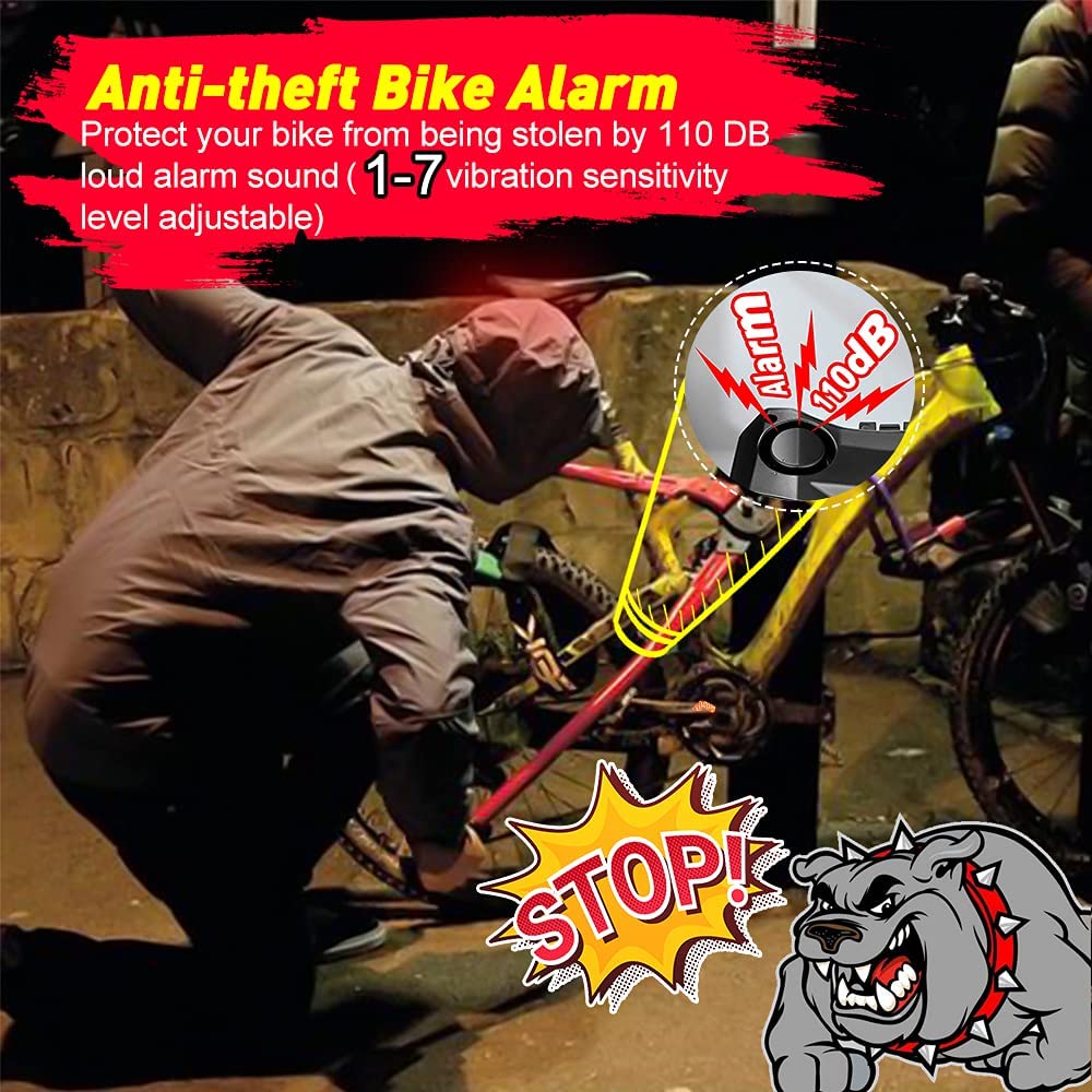 alarmă de lumină spate de bicicletă