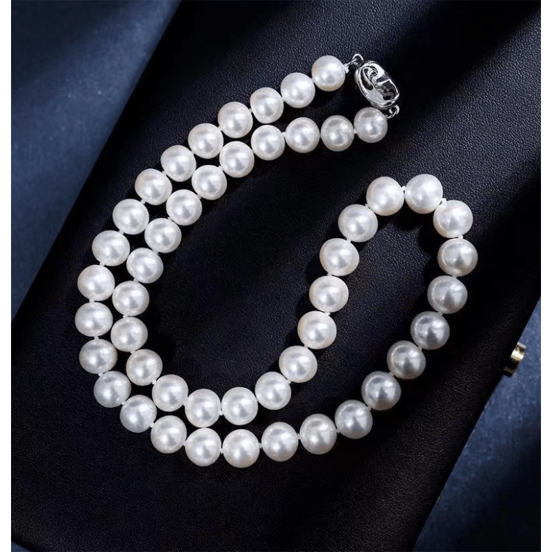 ✨Colier de perle artificiale de epocă, temperament minimalist, elegant, cadou perfect pentru mama, uzură versatilă de zi cu zi Colier cu clavicula bijuterii