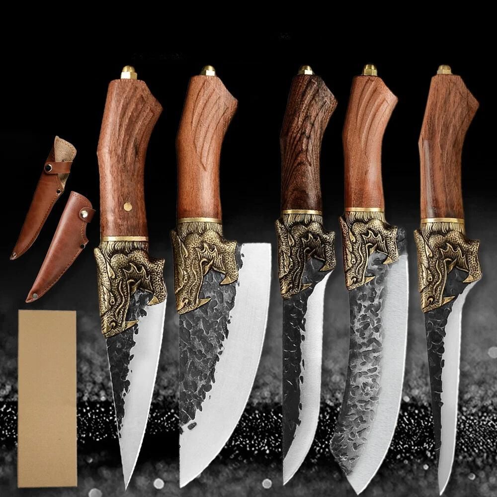 Set de cuțite forjate manual Tiger Roar: Primul pas pentru a deveni un mare bucătar
