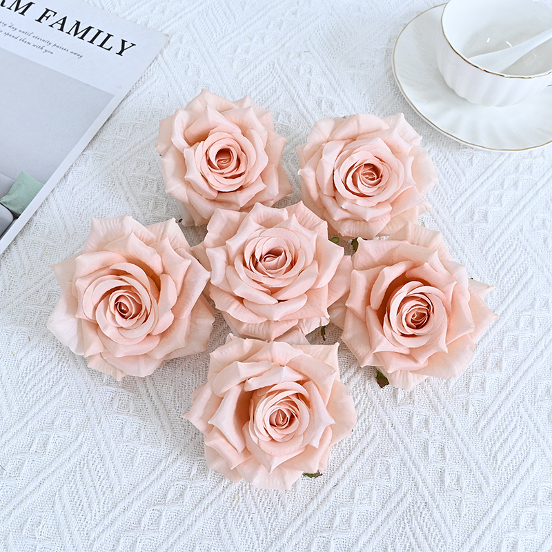 Silk Rose Flower Heads For Events Decoration