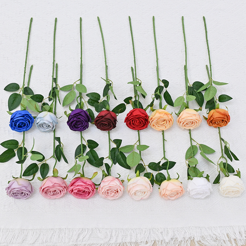 Fake Rose Decorative Flowers For Living Room Bulk