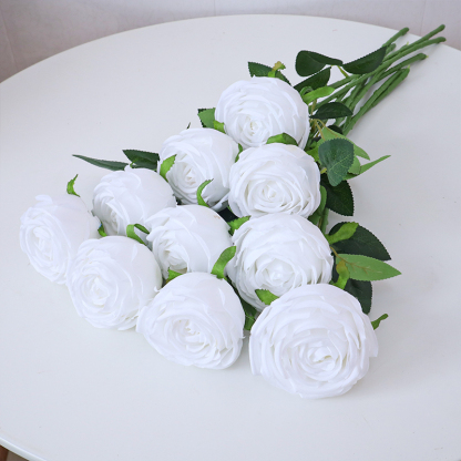 Fake Roses Decorative Flowers For Living Room Bulk