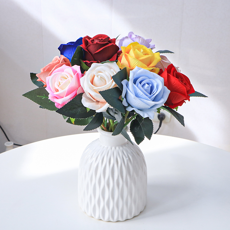 11.8"/30cm Short Stem Fake Rose Flowers That Look Real