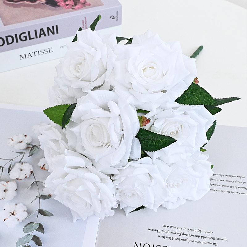 Artificial Roses Flowers Bulk For Wedding Decoration