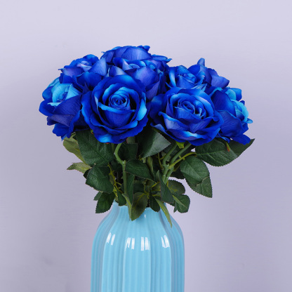 20"/51cm Artificial Roses That Look Real With Stem Bulk
