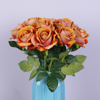 20"/51cm Artificial Roses That Look Real With Stem Bulk