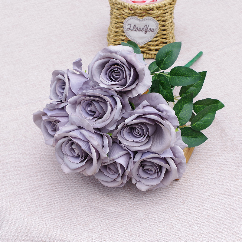 Wholesale Fake Rose Bouquet Flowers In Assorted Colors