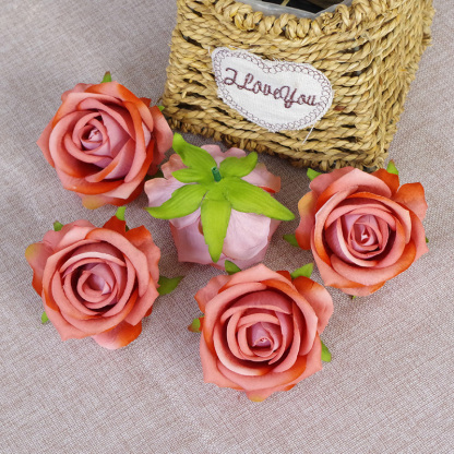 DIY Wedding Mini Fake Rose Flowers Heads In Bulk