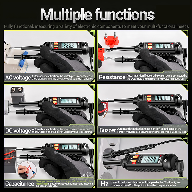 【Kúpte 1, získajte 1 zadarmo】Vysoko presný, multifunkčný digitálny multimeter s perom na meranie napätia v obvode a prerušeného obvodu