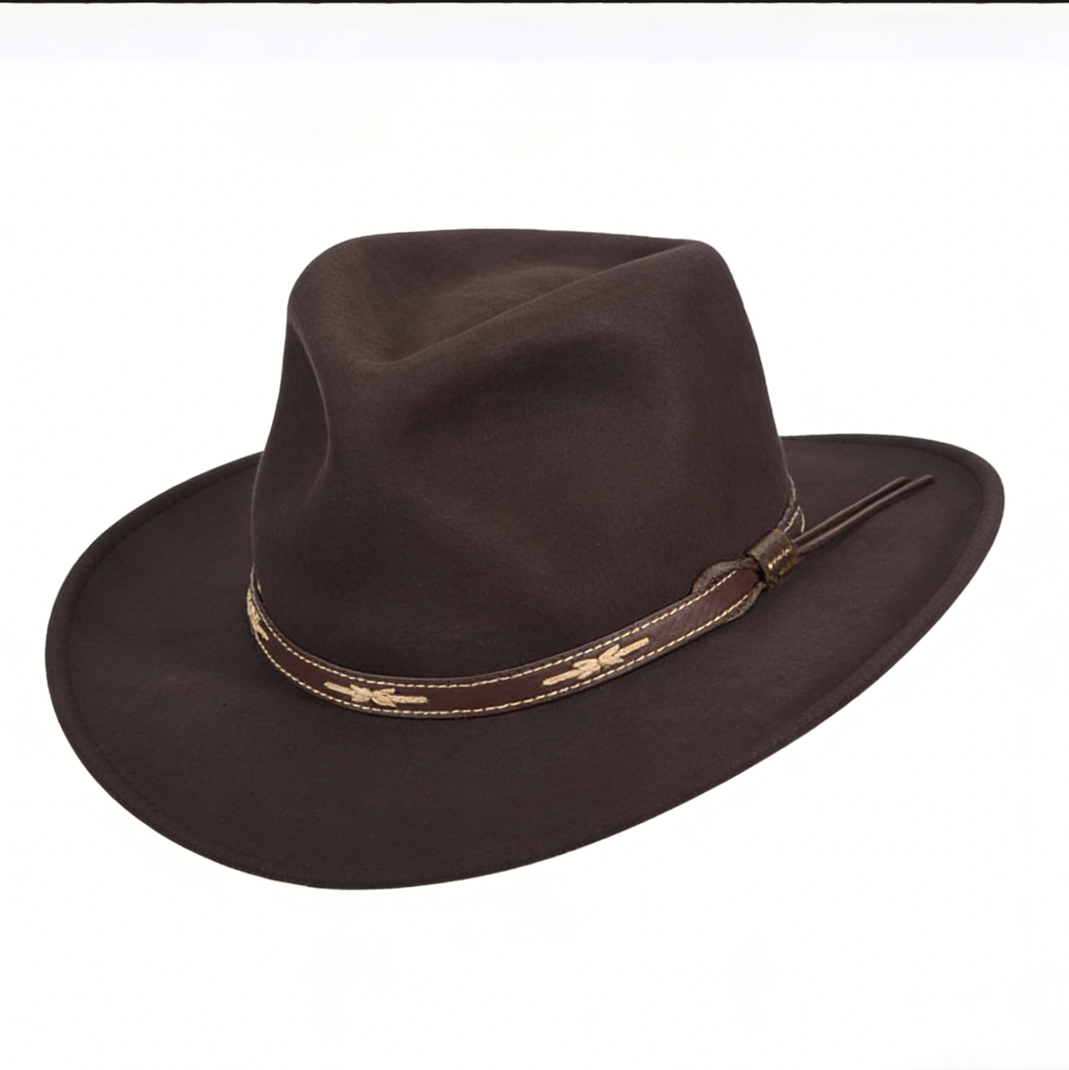 Authentic Wide Brim Western Felt Hat