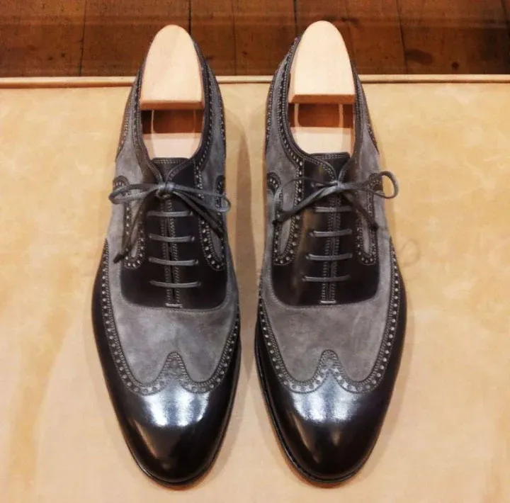 Office to Evening Wingtips Two-Tone Oxfords-Colinshoes