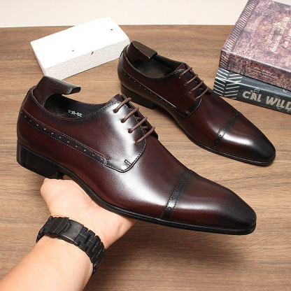 Professional Cap Toe Oxfords with Signature Floral Sole-Colinshoes