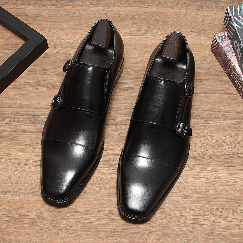 Elegant Double Monkstrap Shoes for Office & Events-Colinshoes