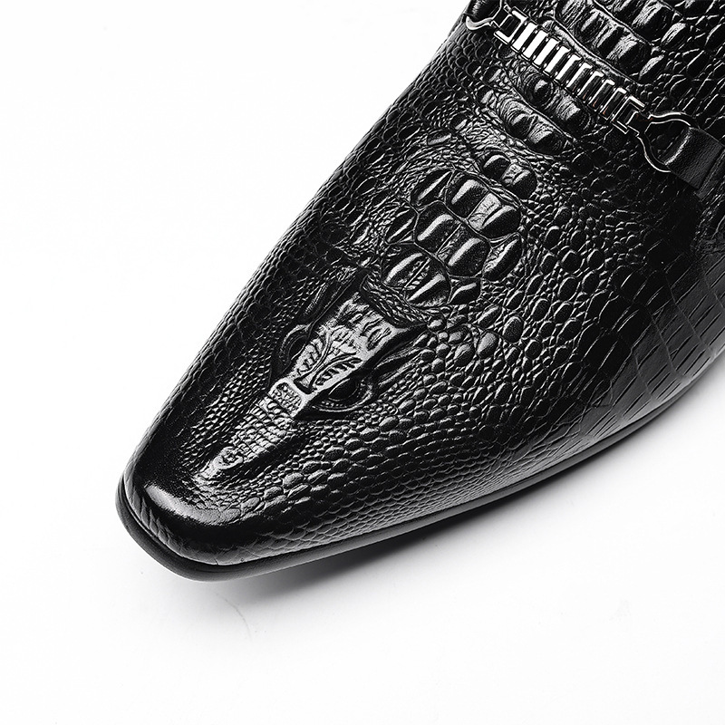 Rich Croc Textured Horsebit Loafers to Match Your Tuxedo-Colinshoes