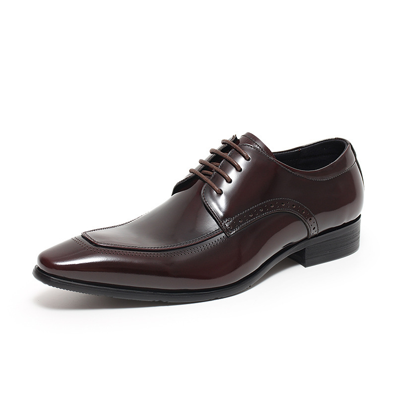 Handcrafted Split-Toe Formal Derby Dress Shoes-Colinshoes